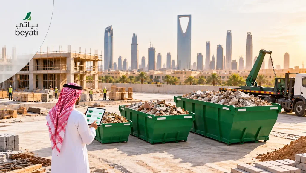 أسعار إيجار حاويات مخلفات البناء في الرياض: كيف تحسب التكلفة وتقارن العروض بذكاء؟ 2 أسعار إيجار حاويات مخلفات البناء في الرياض