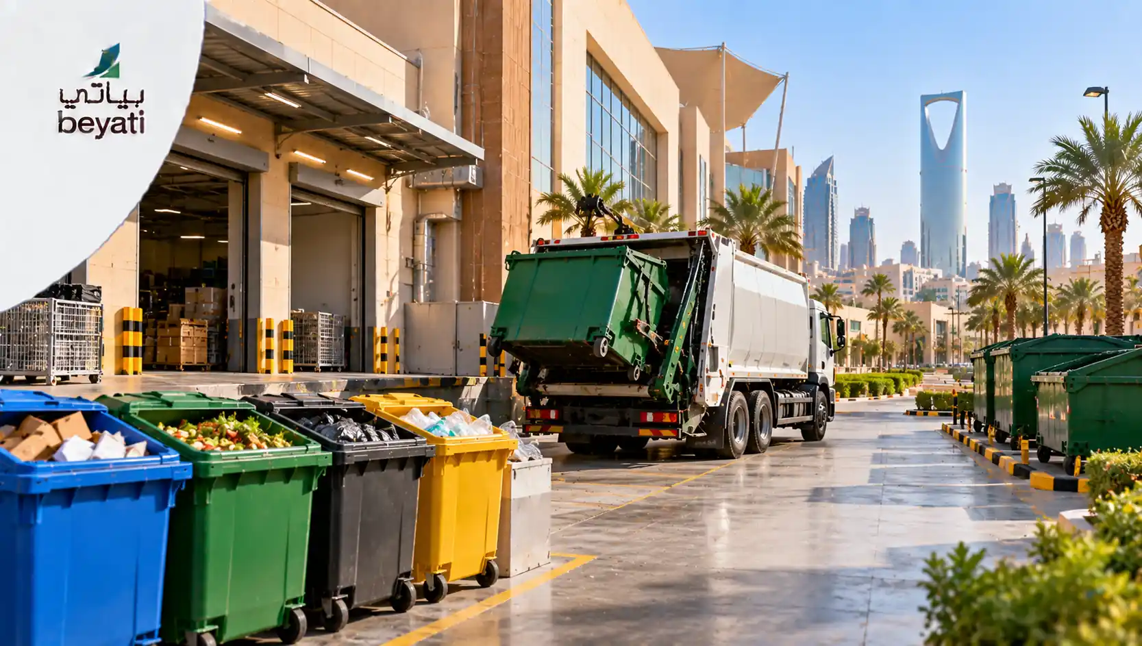 إدارة وجمع ونقل نفايات المحلات والمراكز التجارية في السعودية