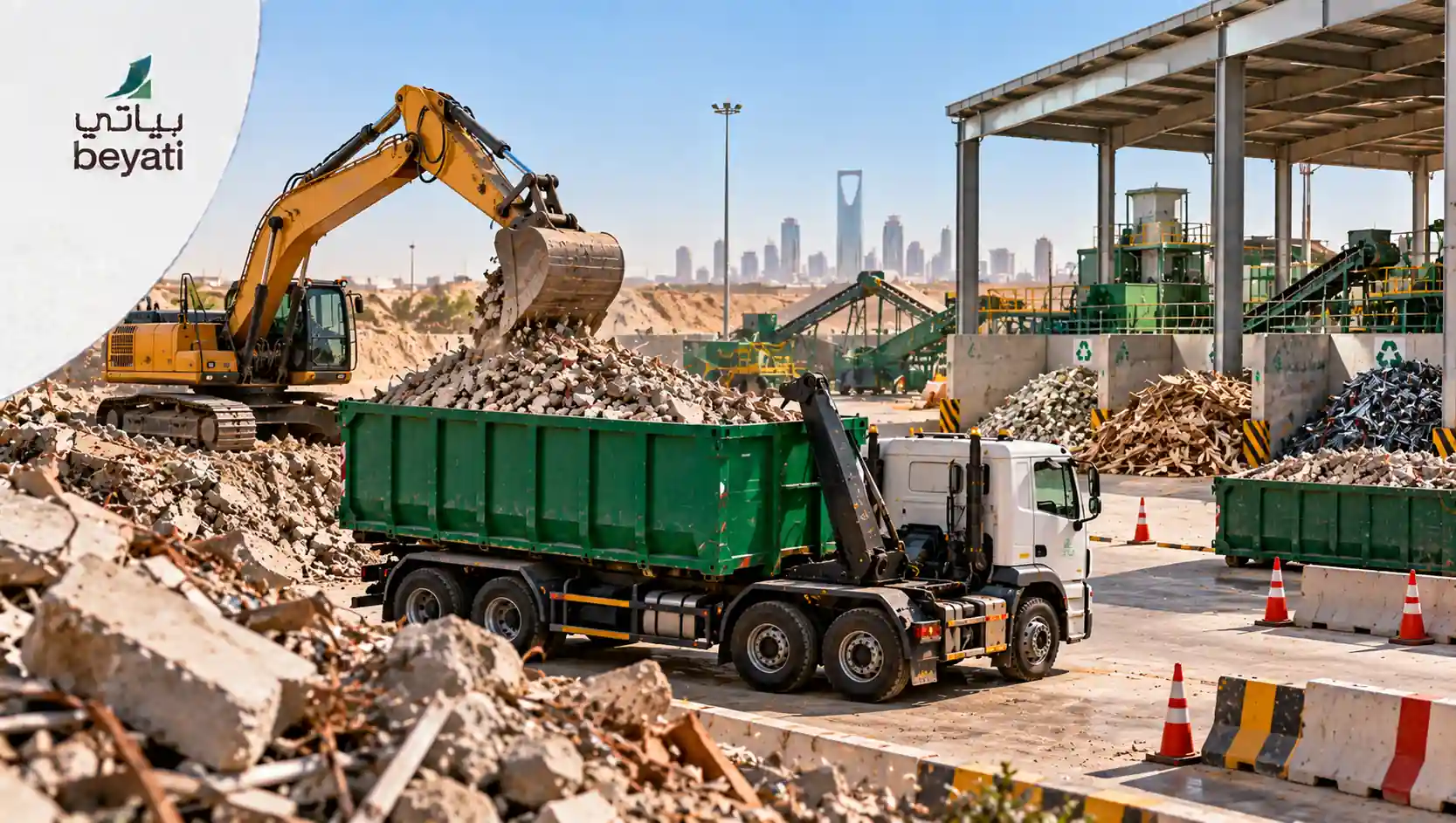 إدارة أنقاض الهدم والبناء في السعودية