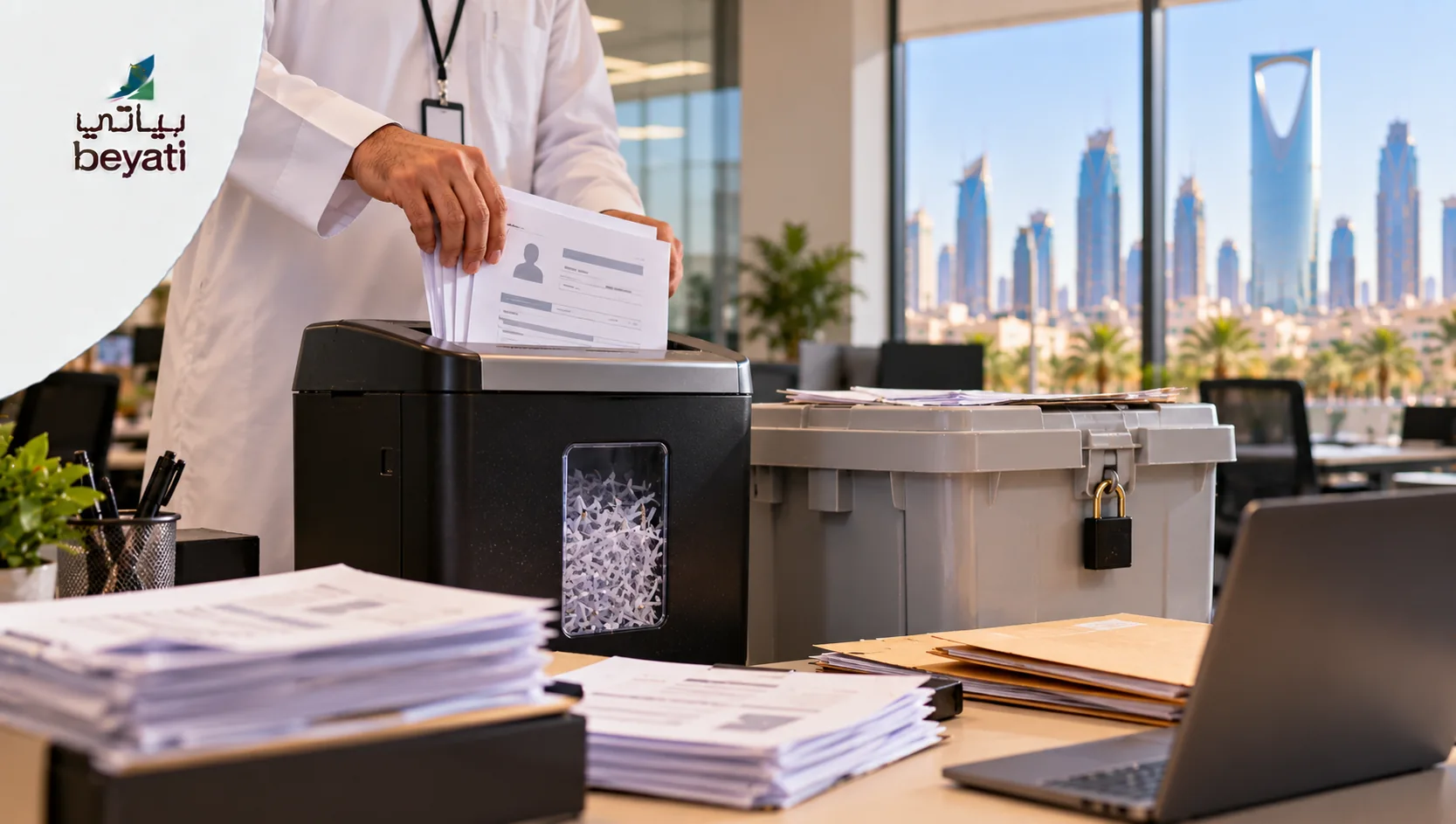 خدمة اتلاف المستندات الورقية